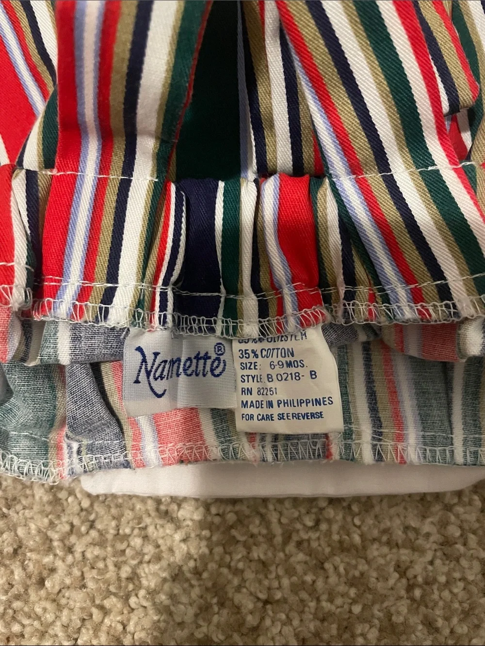 Nannette adorable striped
